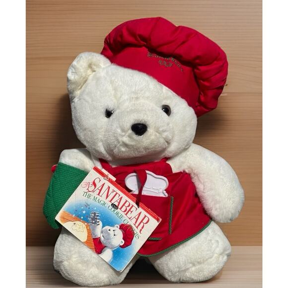 1991 Vintage Dayton Hudson SANTA BEAR Baker w/ Booklet & Cookie Cutter Orig Tag - Picture 1 of 4